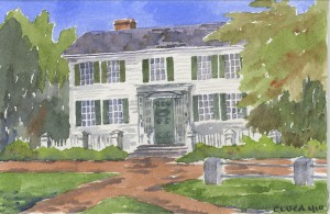 Jefferson Cutter House Watercolor